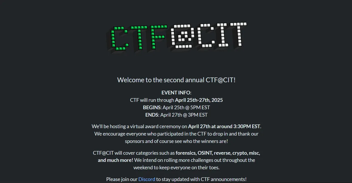 CTF@CIT